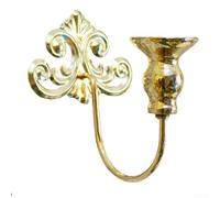 Portacandele da parete in ferro stile rustico vintage per illuminazione d'atmosfera in salotti, sale da pranzo e spazi esterni (oro)