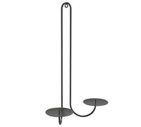 Portacandele Da Parete - Portacandele Da Parete,Applique Per In Ferro A Doppio Braccio,Portacandeles Con Pareti In Ferro Nero A 2 Bracci,Applique Per A Colonna | Per Decorazi
