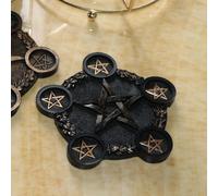 Portacandele decorativo pentagramma astrologia Portacandele da tavola