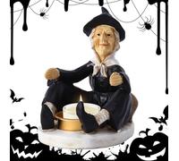 Portacandele di Halloween, portacandele pilastro di Halloween, stand candeliere scheletro in resina, candeliere a forma di cranio, decorazione per la casa infestata, decorazione spaventosa per bar