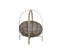 Portacandele DKD Home Decor Marrone Naturale Bambù 35 x 35 x 47 cm