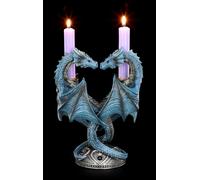 Portacandele Figura Dragon Heart Di Anne Stokes - Fantasy Gotico