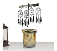 Portacandele girevole | Portacandele rotante per lumini | Elegante portacandele rotante | Lanterna rotante candelabro elegante per decorazione