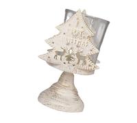 Portacandele in ferro battuto unico cuore/stella/albero di Natale, decorazione vintage da scrivania, decorazione natalizia
