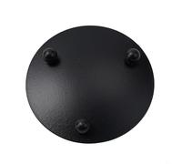 Portacandele in ferro con piedistallo per feste di nozze, spa, decorazione per la casa, con struttura in metallo antiruggine e design versatile per candela, candela votiva (nero, 7 cm)