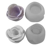 Portacandele in ghisa in silicone a forma di fiore di cristallo a forma di rosa adatto per la produzione di candelabri ornamento decorazioni da tavola