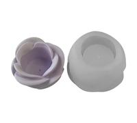 Portacandele in ghisa in silicone a forma di fiore di cristallo a forma di rosa adatto per la produzione di candelabri ornamento decorazioni da tavola