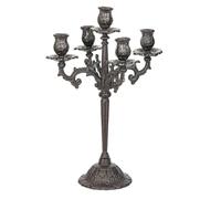 Portacandele In Ghisa Resistenti - Candelabri Vintage Artigianali, Portacandele A 1/5 Bracci - Supporto Decorativo Per Candele A Colonna Per Natale, Compleanni, Matrimoni E Feste In Casa(B)