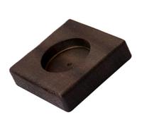 Portacandele in Legno Nero, Supporto Decorativo Vintage per Candele | Uso Doppio per Bicchieri Tea Light e Candela LED, Stile Rustico Elegante per Dormitori e Feste