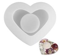 portacandele in resina - Silicone 10,4x10,2 cm | Vassoio per candele votive con design a stella, luna e cuore stampo per fusione del supporto per candeliere | Portacańdele per l'arredamento e