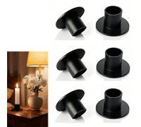 Portacandele Metallo,Decorazione da Tavolo,Set di 6,Candelabro,Decor per Cene Romantiche,Regalo per Matrimoni,Natale