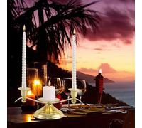 Portacandele moderno a colonna per camino per anniversario in hotel