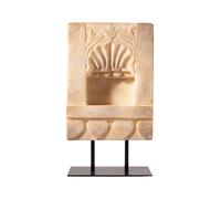 Portacandele Ornamentale Effetto Pietra Con Supporto, Intagliato, Ideale Per