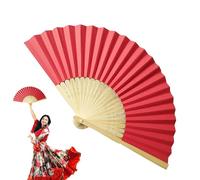Portacandele - Ornamentali Faltfächer | Handhandhandfercher vintage aus Seide mit Rahmen | Charmanter, elegante ventilatore retrò (20,3 cm) per Frauen, Mädchen, Tanz, cosplay, Hochzeit, decorazione
