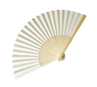 Portacandele - Ornamentali Faltfächer | Handhandhandfercher vintage aus Seide mit Rahmen | Charmanter, elegante ventilatore retrò (20,3 cm) per Frauen, Mädchen, Tanz, cosplay, Hochzeit, decorazione