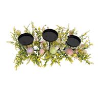 Portacandele - Ornamento da scrivania | Decorazioni per la casa - Candeliere da tavolo a forma di di Pasqua con 3 portacandele Base robusta Design in metallo durevole per decorazioni festive per