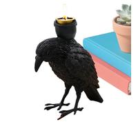Portacandele per Halloween, Portacandele a Forma di Statua di Corvo, Supporto per Candele Decorativo e Decorazione Centrotavola per Lobby di Hotel, Tavoli per Banchetti, Camera da Letto, Feste,