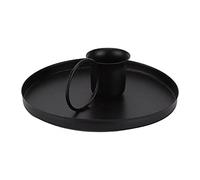 Portacandele, Portacandele Portacandele Portacandele retrò con Manico per la Decorazione Domestica (BLACK)