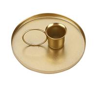 Portacandele, Portacandele Portacandele Portacandele retrò con Manico per la Decorazione Domestica (GOLD)