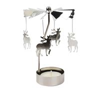 Portacandele rotante in metallo per candelabri e candelieri, decorazione bella e girevole