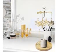 Portacandele rotante, portacandele per lumini da tè, girevole, con vassoio in