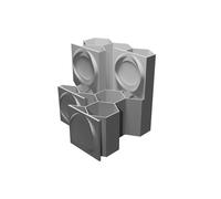 Portacandele Scalinata per 4 Tea Light Supporto Design Esagonale Decorativo