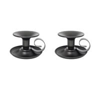 Portacandele tazza da tè nero vintage con ferro battuto per arredamento casa ro