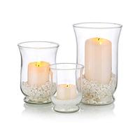 Portacandele Vetro Decorative Moderno: 3 Pz/Set Vaso Interno Shabby Chic Vasetti Per Candele Lunghe Piccole Colonna Galleggianti Votive Tea Light Fiori Tulipani Per Natalizie Matrimonio Centrotavola