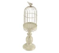 Portacandele Vintage con Gabbia per Uccelli, Decorazione per la Tavola di N6082
