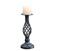 Portacandele vintage europeo, vassoio decorativo da scrivania retrò per matrimoni, Halloween, Ringraziamento e Natale, perfetto per cene romantiche a lume di candela (piccolo)