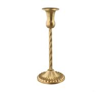 Portacandele vintage in ottone per candele coniche migliorano la tua atmosfera con un design robusto ed elegante (23,3 x 23,3)
