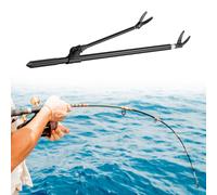 Portacanna da pesca 2 m in acciaio inox con picchetto da terra