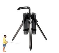 Portacanna da | Treppiede per canna da in lega di alluminio | da pavimento, portacanne da , organizer portatile per canne, pieghevole per 3 canne da , garage, yacht da mare
