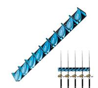 Portacanne da ,di Archiviazione Verticale Attrezzatura a Parete - 9 Fori Supporti Per Canne Senza Perforazione | per Casa Garage Barca tore Esposizione a Pavimento