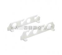 PORTACANNE DA RIPOSO A PARETE - COLORE: BIANCO, MODELLO: 4 POSTI