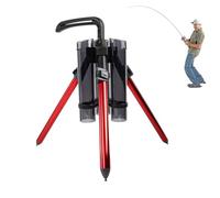 Portacanne da verticali - in lega di alluminio per supporto per asta da pavimento,Organizer per canne pieghevole addensato per barche da garage 3 canne da