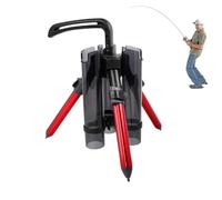 Portacanne da verticali, Treppiede per canna da in lega di alluminio, Organizer per canne pieghevole addensato per barche da garage 3 canne da