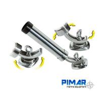 PORTACANNE ORIENTABILE IN ACCIAIO INOX 316 FISSAGGIO 4 VITI BASE MM.89X55