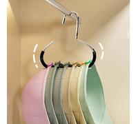 Portacappelli, supporto appendiabiti antiscivolo, appendiabiti ad anello circolare creativo, gancio in acciaio inox per armadio per cappelli, bretelle, cravatte, sciarpe, biancheria intima 1 pezzo-ner