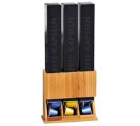 PORTACAPSULE BAMBU' CAPSULE CAFFE' NESPRESSO 3 SCOMPARTI DISPENSER KESPER 041551