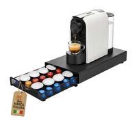 Portacapsule Caffe' con Cassetto 40 Capsule Nero