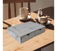 Portacapsule Caffè Organizzatore Salvaspazio con Due Cassetti Contenitore per