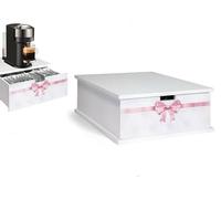 Portacapsule Cassetto Portacialde Capsule Caffè Bustine Tè Tisane Legno Ceramica (5 (LEGNO))