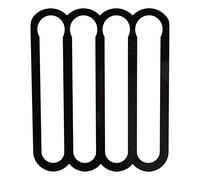 Portacapsule da parete per capsule, porta capsule da caffè a montaggio a parete, organizzatore per lo stoccaggio verticale o orizzontale per, ufficio e (Nera)