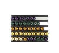 Portacapsule Universale For Caffè, Compatibile Con Nespresso, Organizer For Capsule Vertuo, Contenitore For Cialde Da Caffè Da 6 Pezzi/set, Compatibile Con Dolce Gusto, Con Adesivo(Black 1set)
