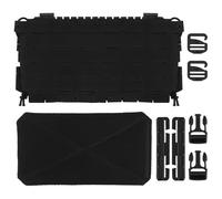 Portacaricatori Triplo Molle V3 Laser Cut, Tasca Multiuso per Caricatori M4, Gilet Airsoft e Caccia(Blk)