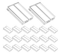 Portacarte da tavolo in acrilico trasparente da 20 pezzi - Supporto per carte da tavolo 2x1, 2x0, 4 pollici con slot per matrimoni, menu, riunioni in ufficio