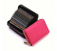 Portacarte da visita/portafoglio da donna, nero/rosa/blu/rosso, portacard bancarie e ID, borsellino porta carte nero,marrone,rosa rossa,rosso,cielo blu,rosa scuro,grigio chiaro,rosa,viola chiaroColora