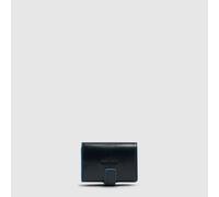 Portacarte di credito MagSafe® Blue Square in pelle Piquadro