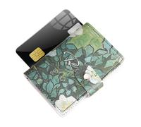 Portacarte Di Credito, Portacarte Da Donna, Porta Carta Floreale, Custodia 'organizzatore Di Carte, Porta Carta Antimagnetizzazione, Cassa, Portafoglio In, Rosa bianco, Se référer au